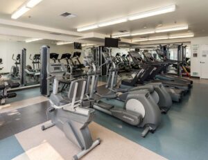 Crescent Cove fitness center, cardio equipment